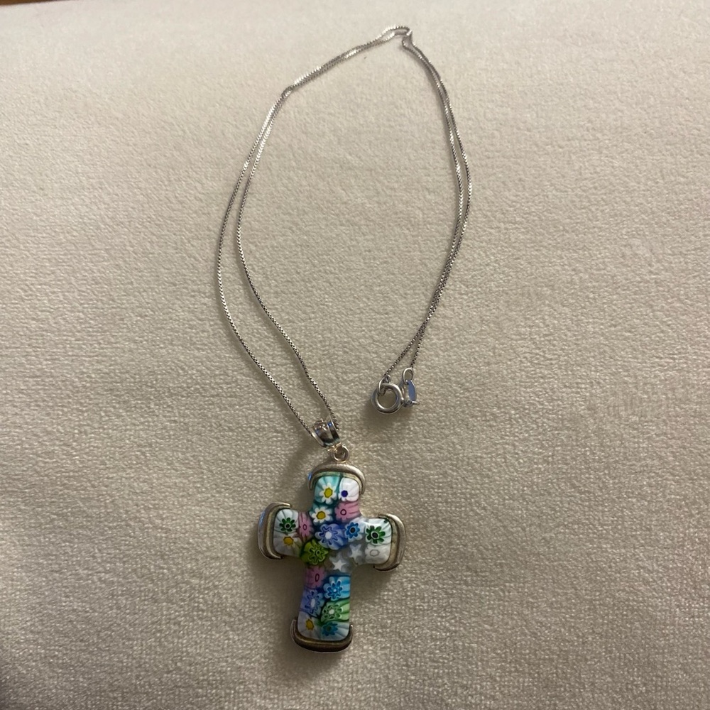 Millefiori Floral Necklace